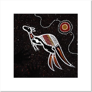 Aboriginal Art - Kangaroo Posters and Art